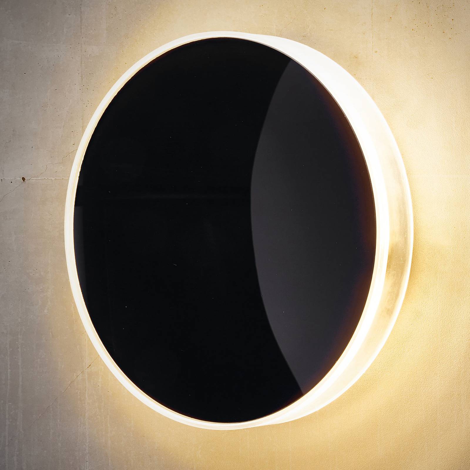 Heitronic Utendørs LED-vegglampe Marbella svart