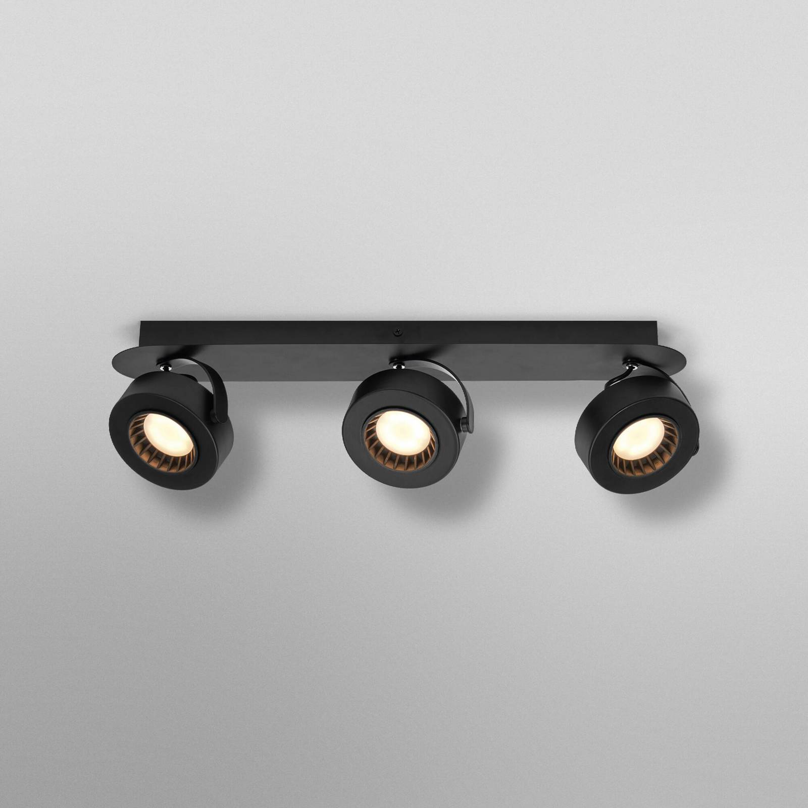OSRAM LED-Deckenstrahler VENUS schwarz 3-flg. Metall 3.000 K günstig online kaufen