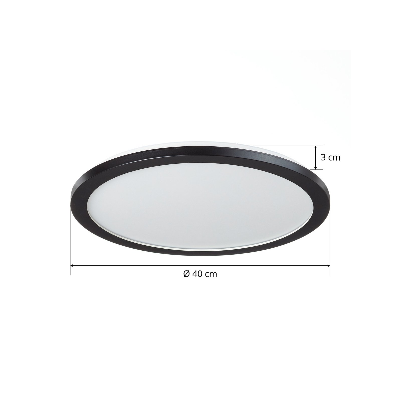 LED-taklampe Camillus, rund, Ø 40 cm