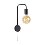 Alva Comfort light Retro wall light, black