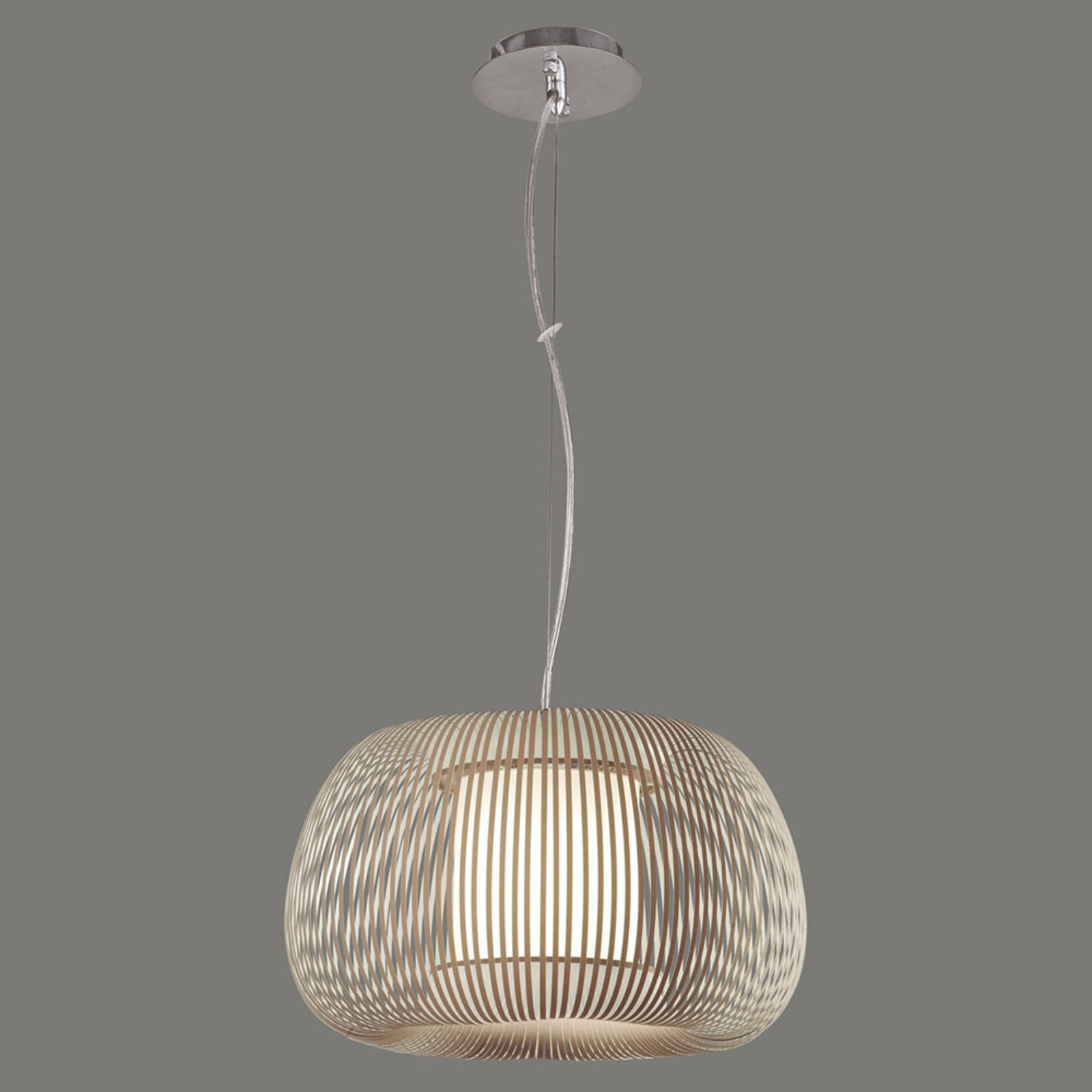 Hanglamp Mirta, steengrijs, Ø 38 cm