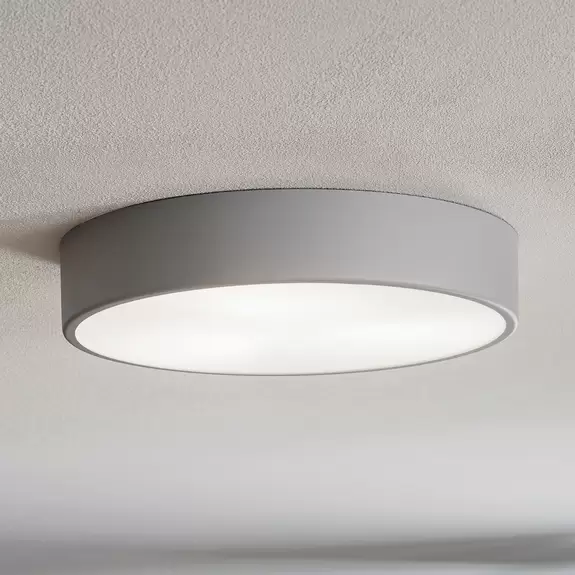 Lampenwelt Deckenlampe Cleo 400, Ø 40 cm grau