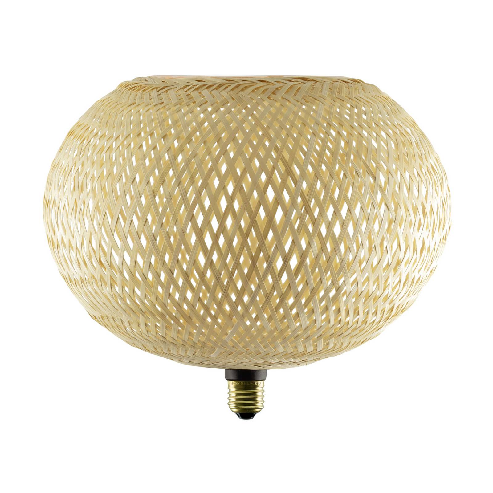 SEGULA LED Floating Bambus natur Oval300 E27 5W 2.200 K dim.