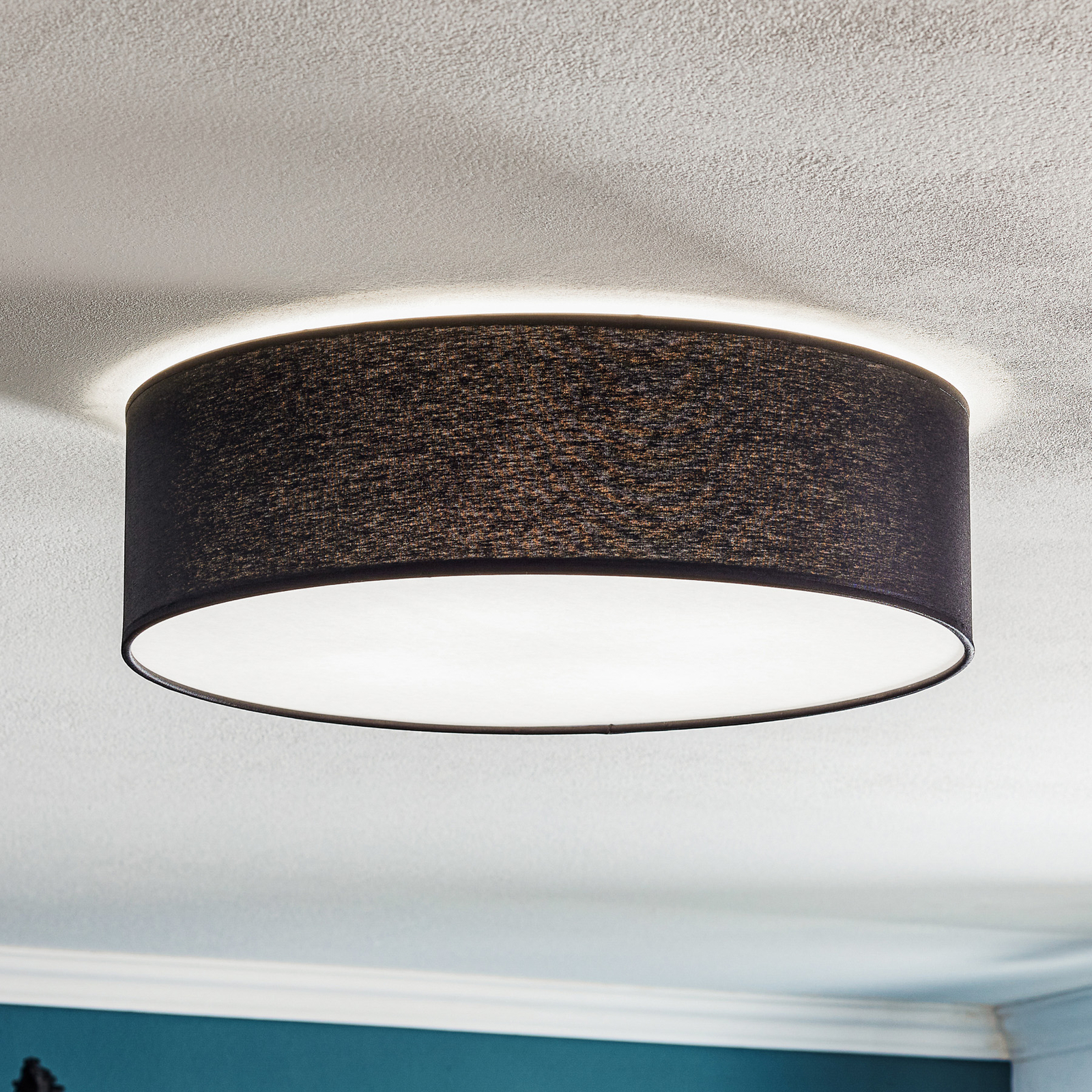 Rondo loftlampe, mørkegrå, Ø 45 cm