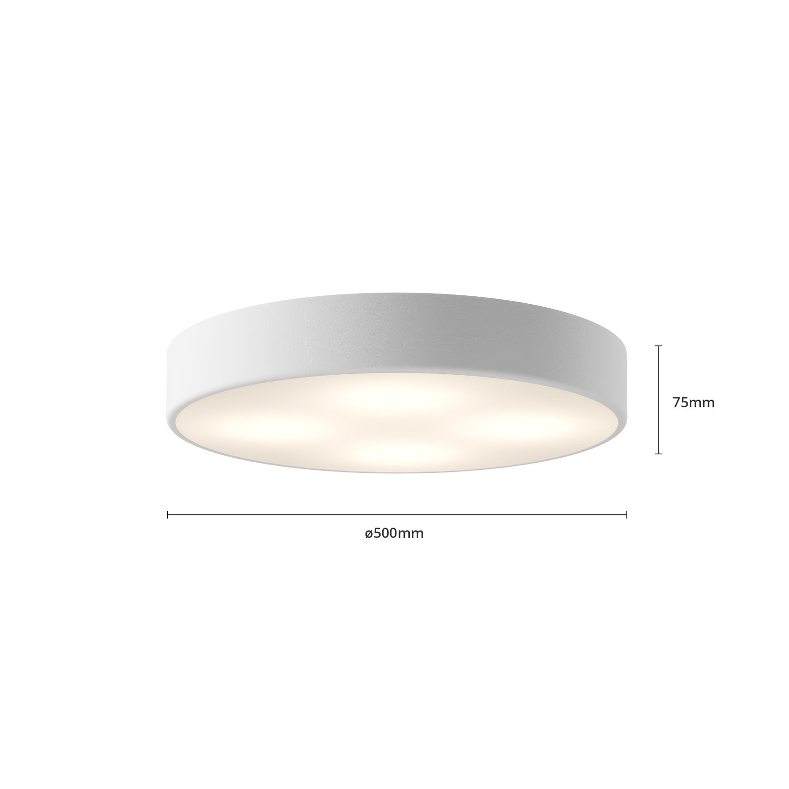 Cleo Deckenleuchte Ø 50 cm weiß Metall IP20 E27