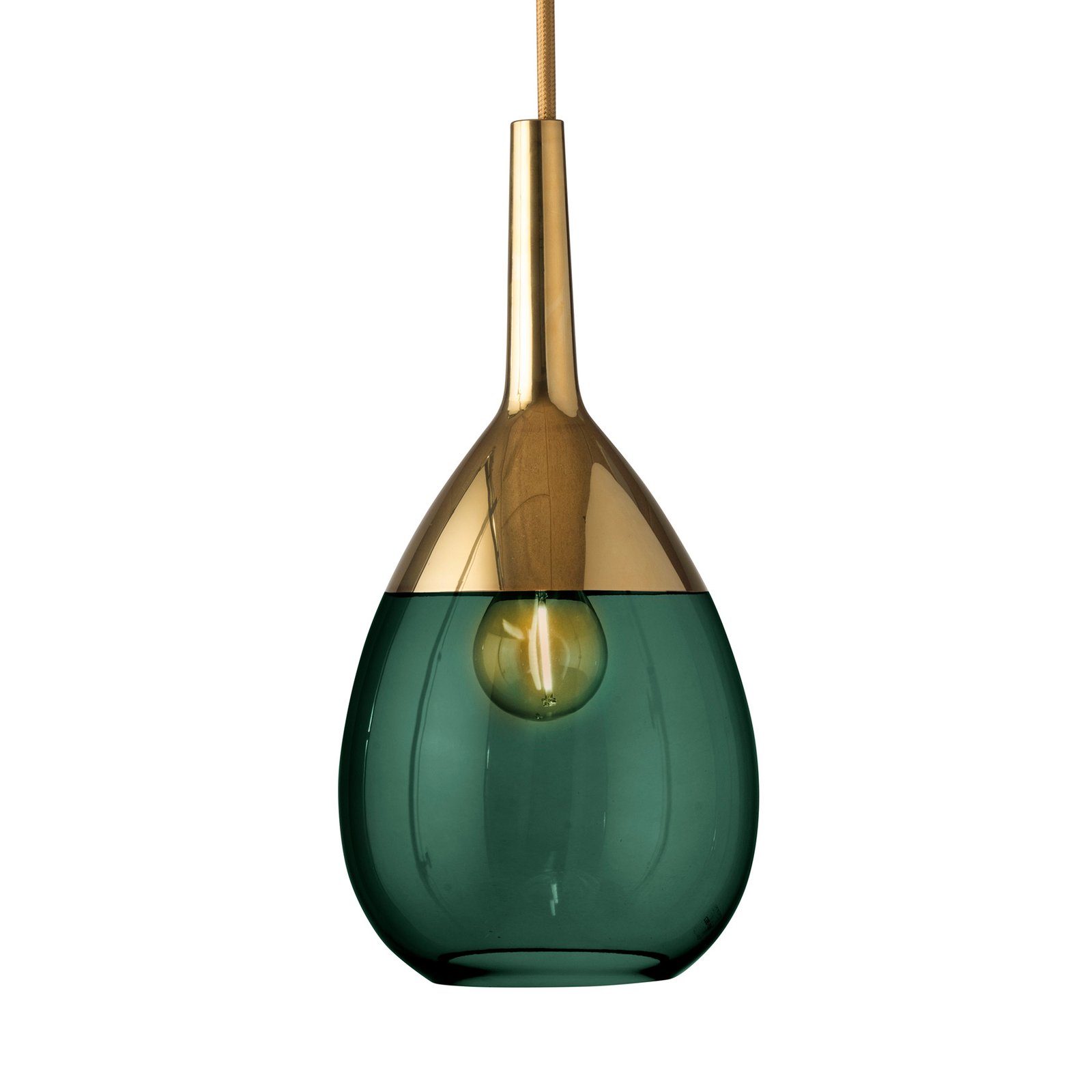 EBB & FLOW Lute S pendant lamp gold ivy green