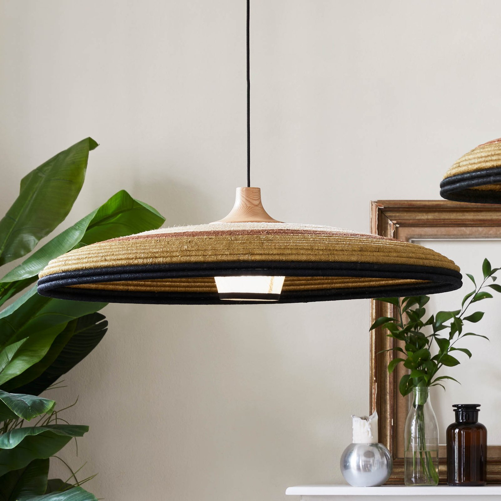 Forestier Grass pendant light L, made by hand