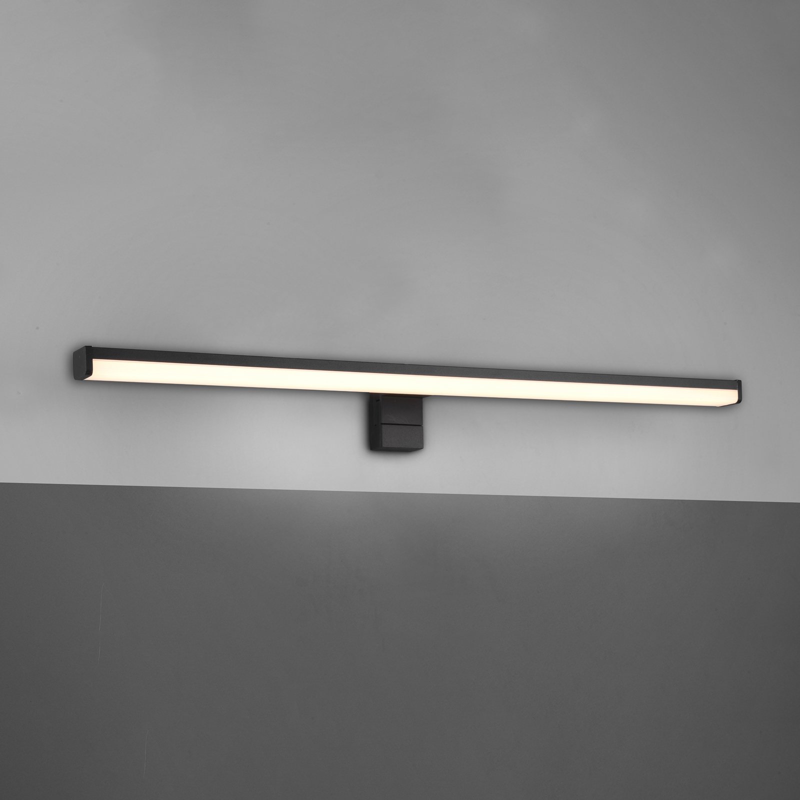 LED wandlamp Lino, mat zwart/wit