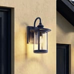 Lindby zunanja stenska svetilka Zayn, modra, steklo, višina 33 cm, IP23