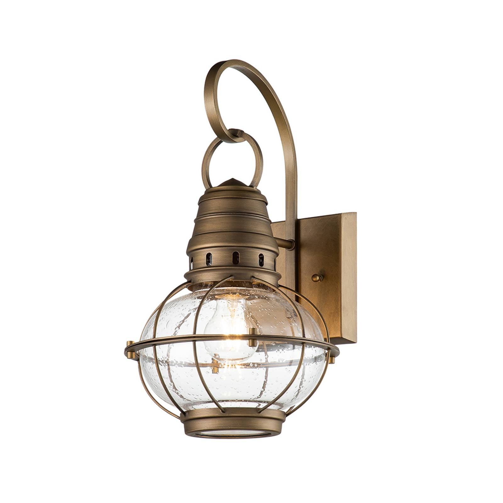 Außen-Wandlampe Bridgeton messing Ø 22,8 cm