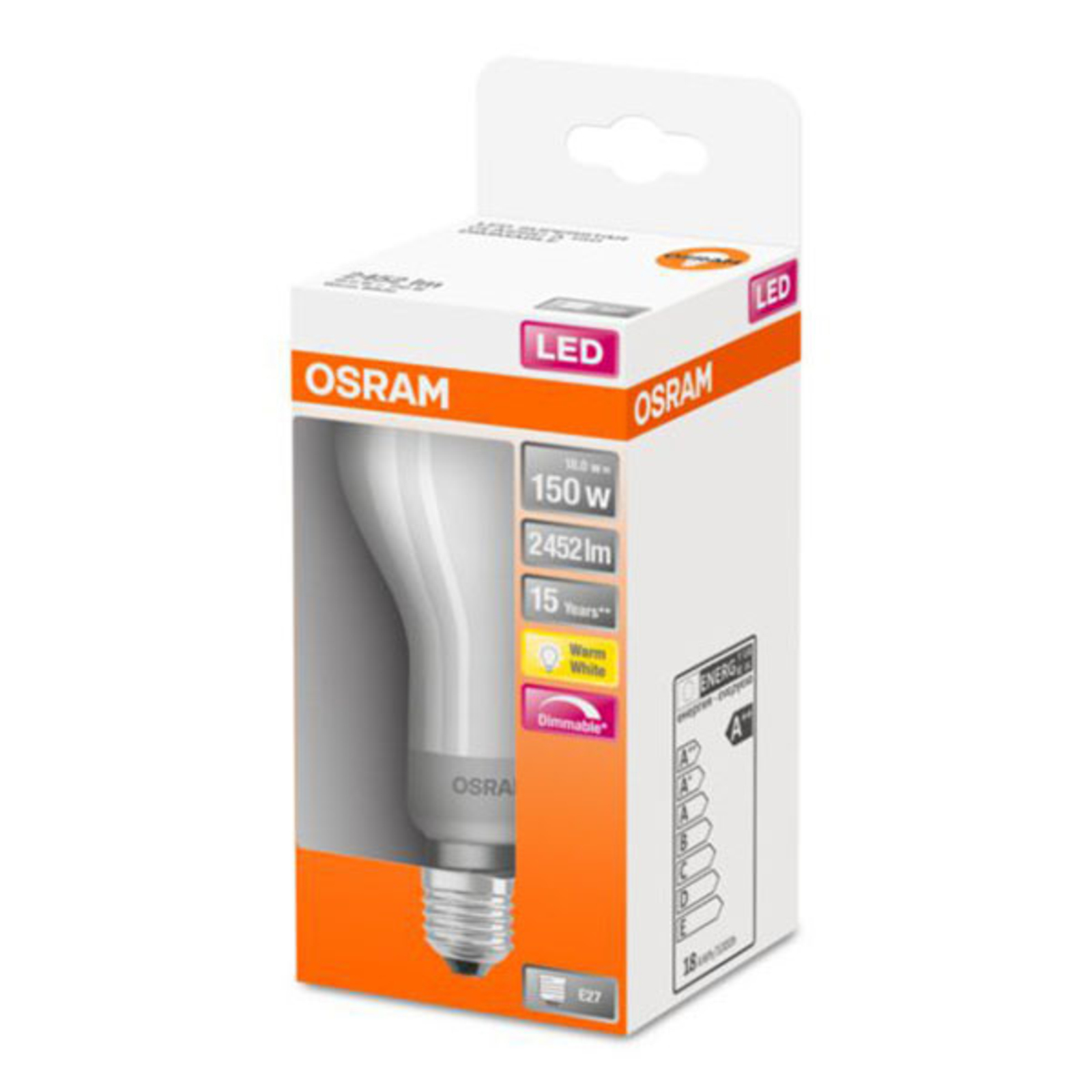 OSRAM Superstar ampoule LED E27 18 W 2 700 K dim OSRAM Superstar ampoule LED E27 18 W 2 700 K dim