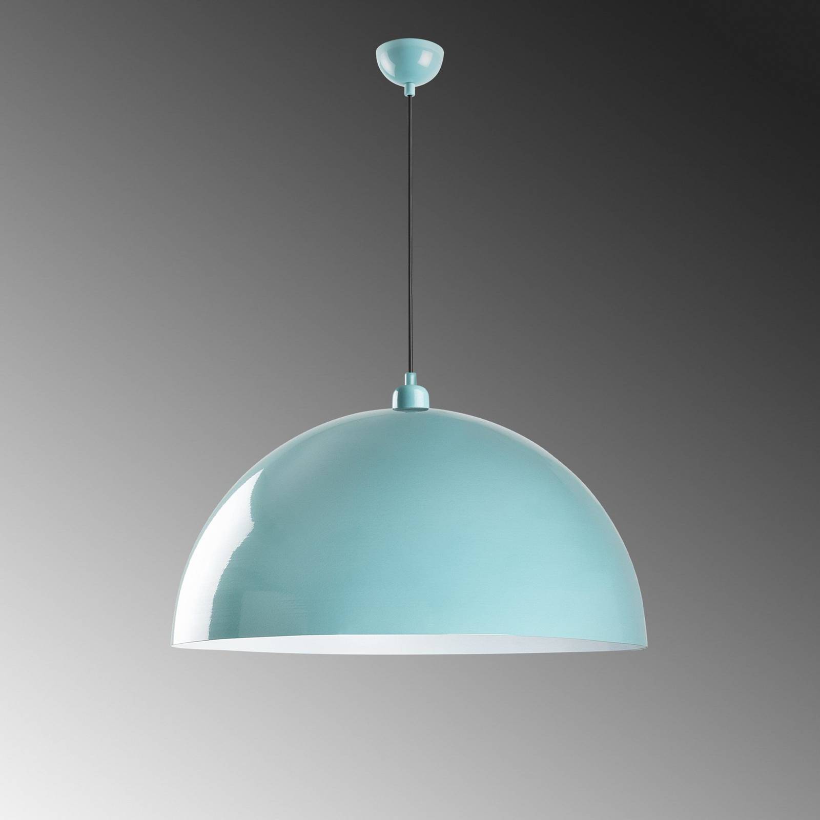 Żyrandol Kure, turkusowa, metal, Ø 60 cm, E27