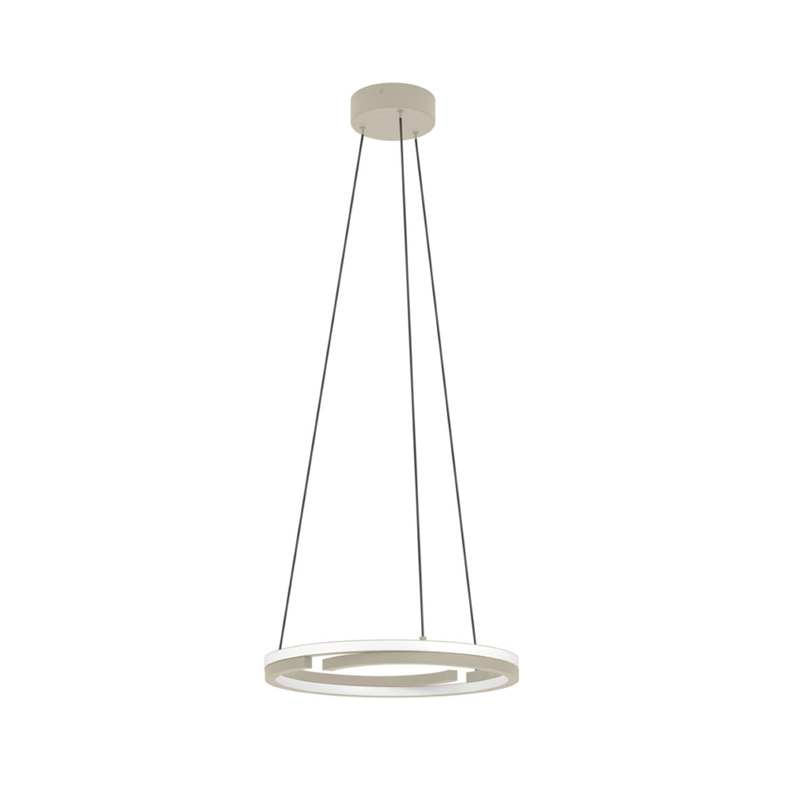 EGLO LED hanglamp MEZZOMONTE, beige, Ø 48 cm, CCT EGLO LED hanglamp MEZZOMONTE, beige, Ø 48 cm, CCT