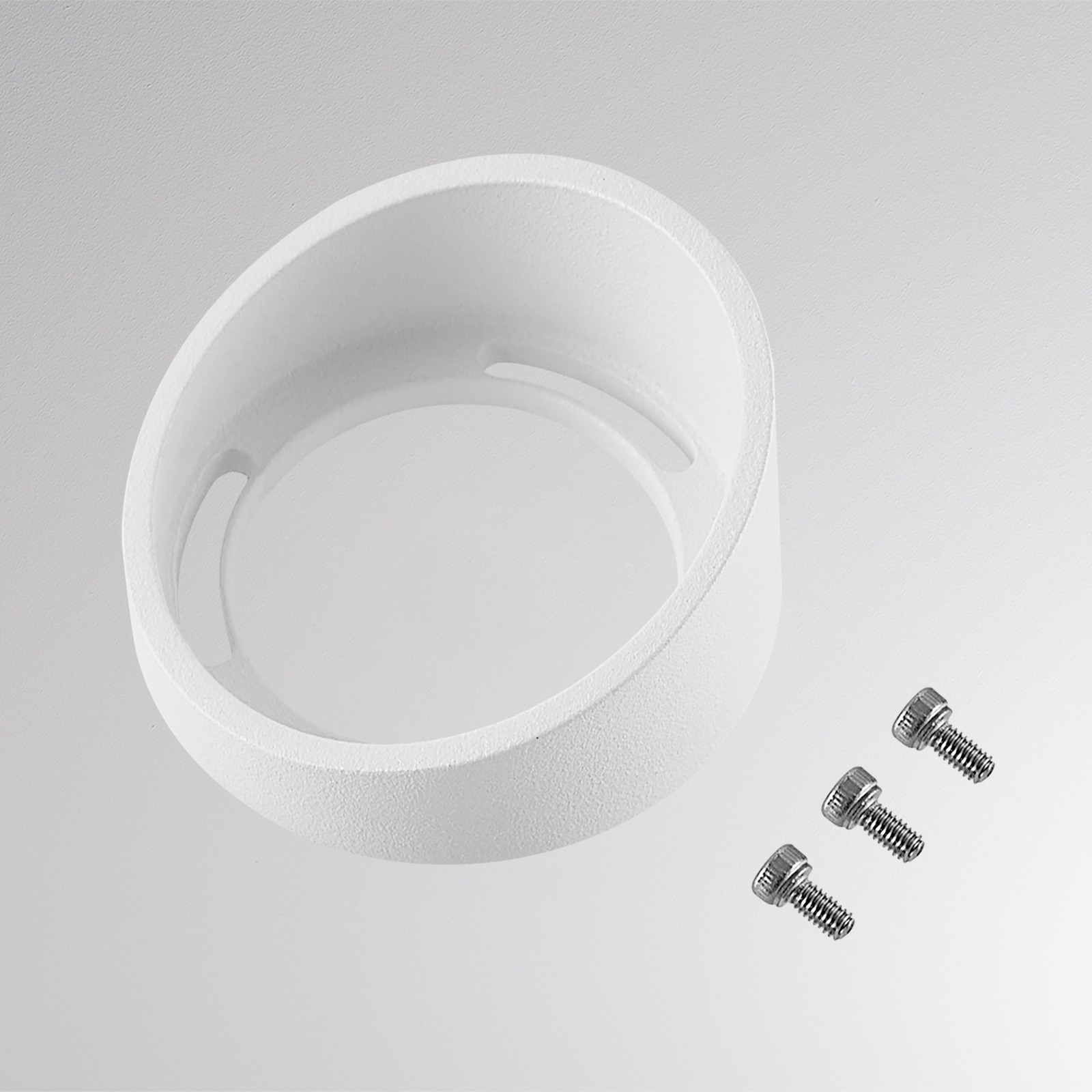 Bague anti-éblouissement CHOPA II, blanche, Ø 4,6 cm, métal