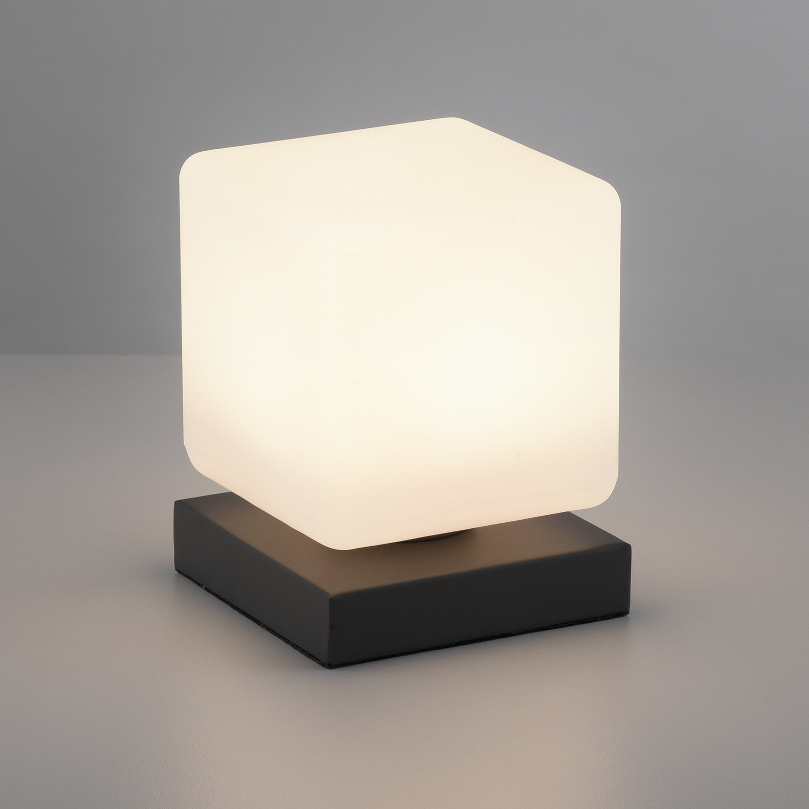 Lámpara de mesa LED Dadoa, atenuable, antracita