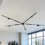 Système de lampes sur rail 48 V Lumaro, réglette lumineuse, à 10 lampes, noir