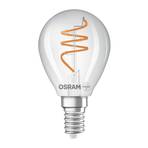 OSRAM LED Vintage P40 E14 4,6 W 927 spiralna žarna nit prozirna dim