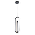 LED hanglamp DENMARK, matzwart, Ø 21 cm, metaal