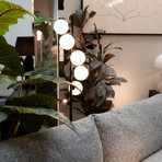 Lampe sur pied KARE Scala Balls, noir, 160 cm, G9