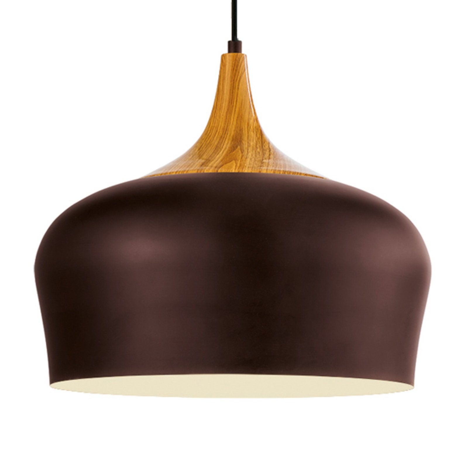 Obregon - mooi gevormde hanglamp in bruin