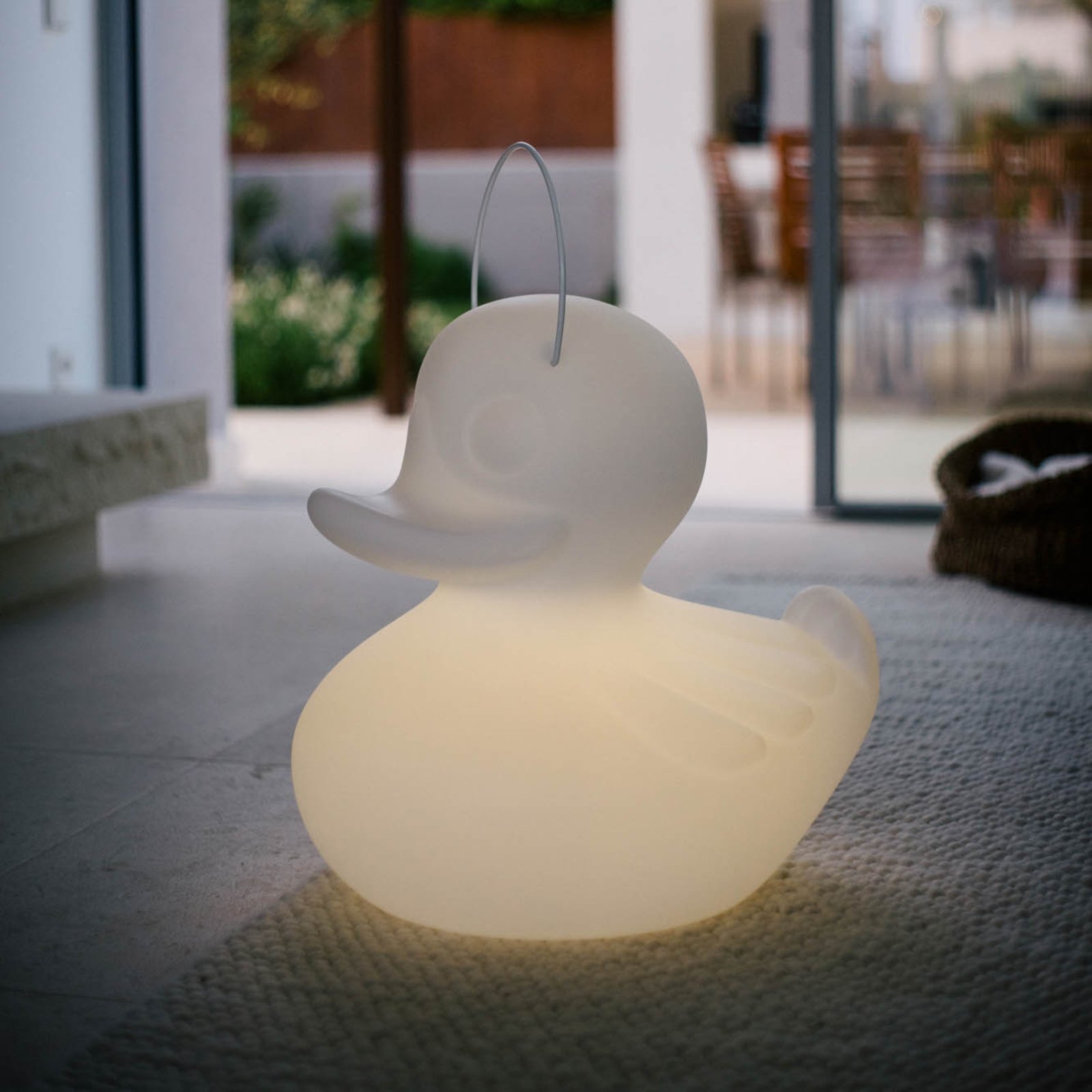 LED designlamp DUCK-DUCK XL voor buiten in wit