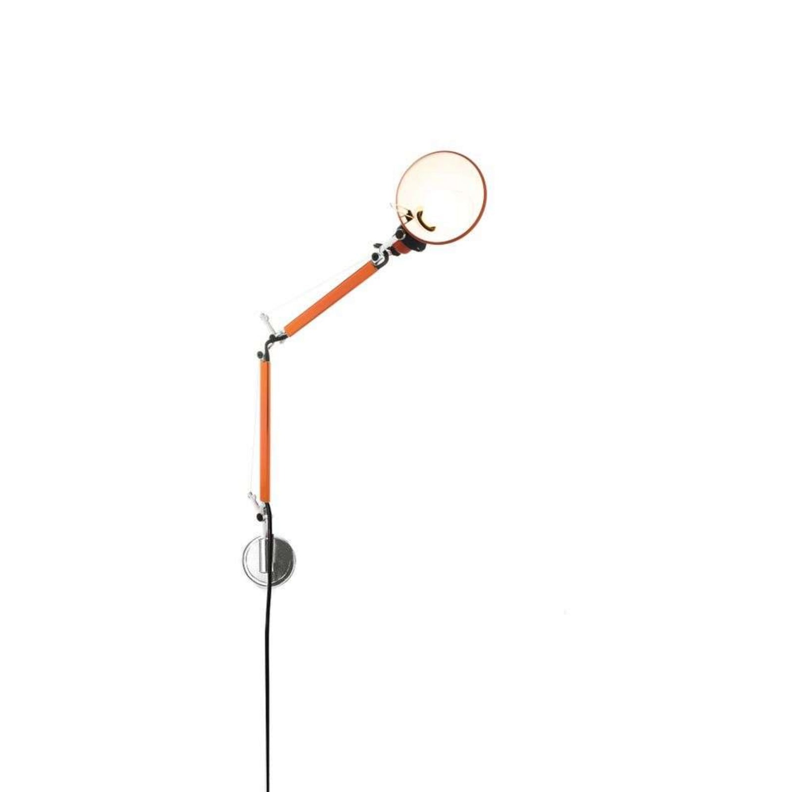 Tolomeo Micro Parete Wandleuchte Orange Artemide - Arbeitszimmer / Büro - Aluminium