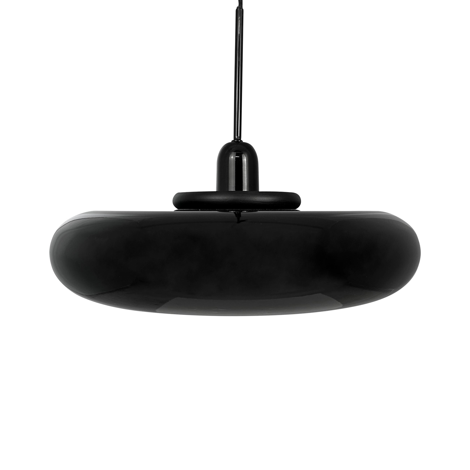 Lampă suspendată Dyberg Larsen Planet, negru, Ø 40 cm, metal