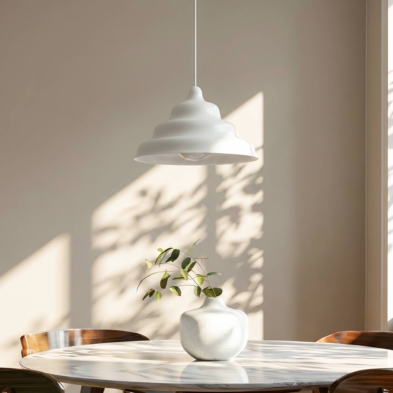  Aldex Hängeleuchte Fala, Weiß, ø 23 Cm, Glas 