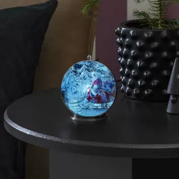 3D-Hologrammkugel Winterlandschaft, LEDs 64
