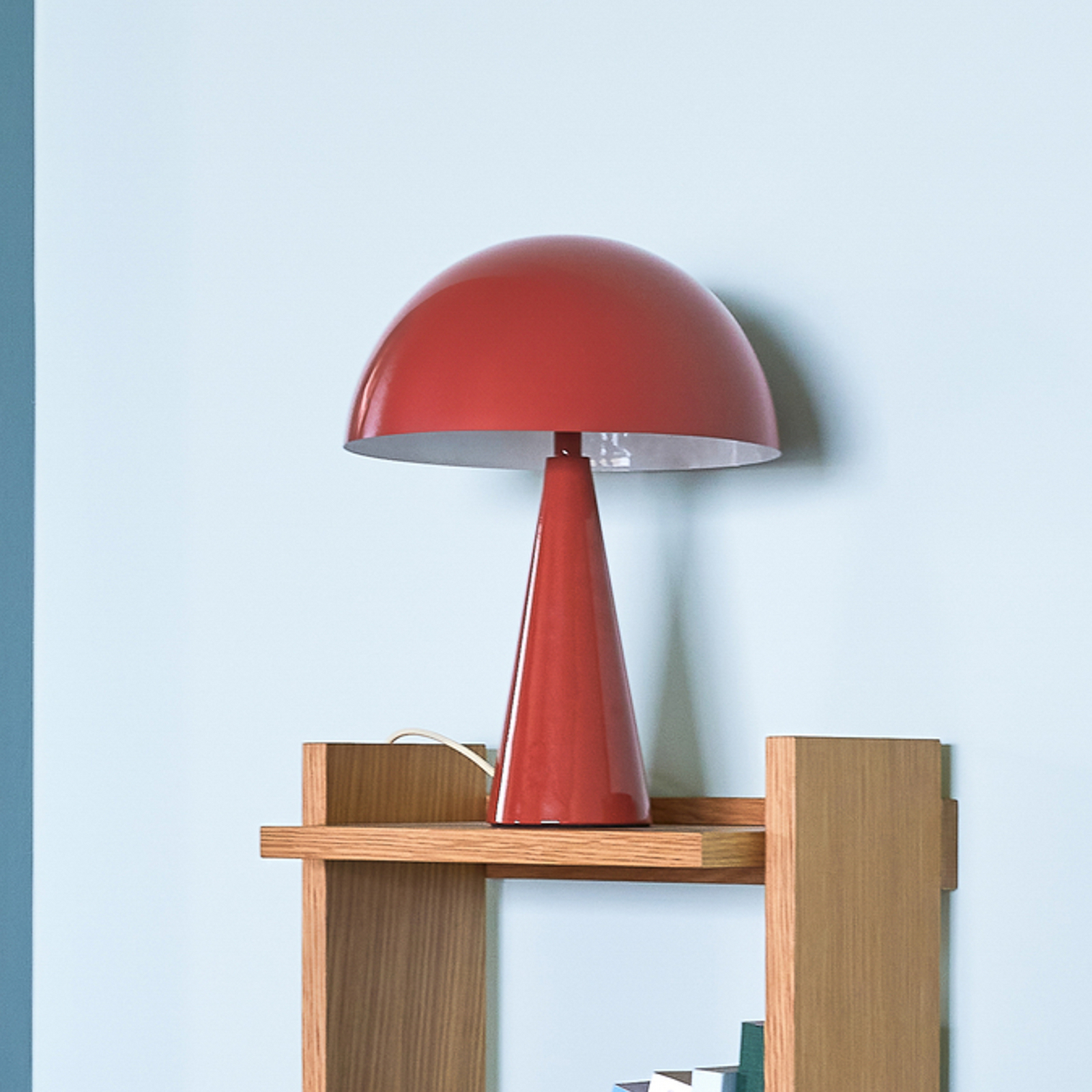 Mush Mini Table Lamp Maroon/Sand - Hübsch