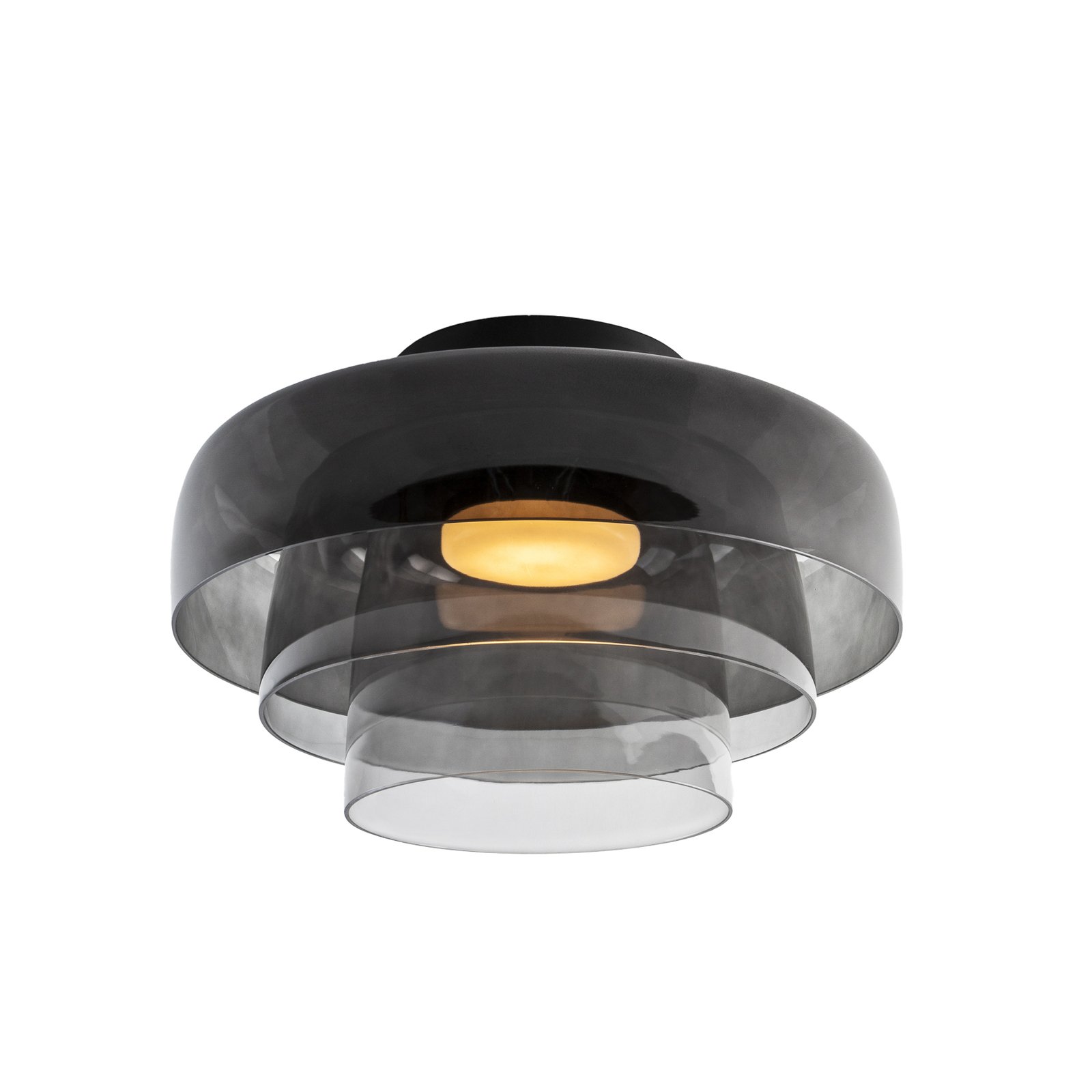 LEDS-C4 LED ceiling lamp Levels Ceiling, black, 3-way, CCT