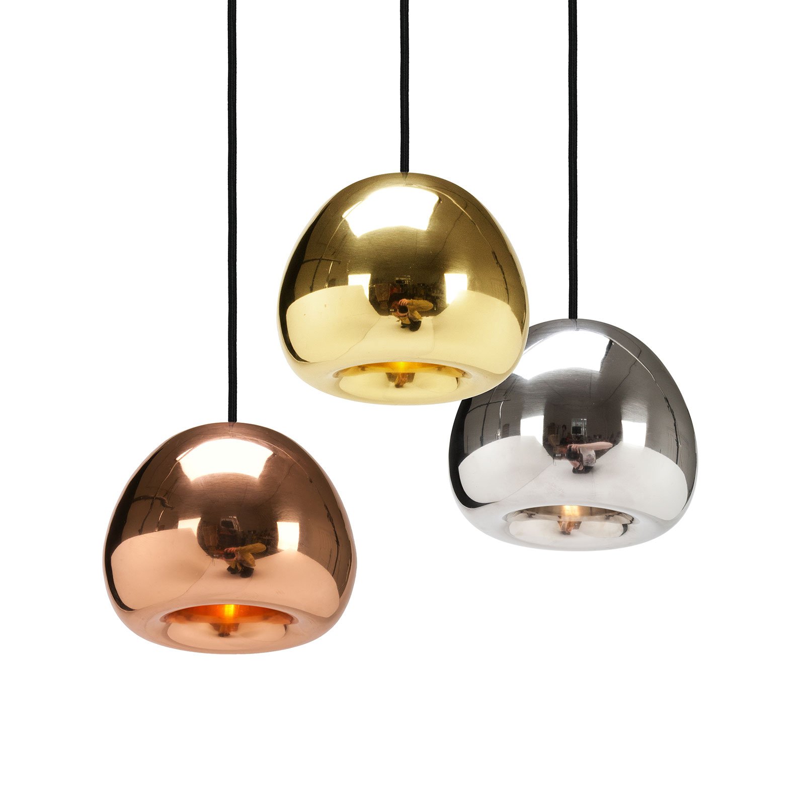 Tom Dixon Void Mini LED závěs.světlo Ø15cm mosaz