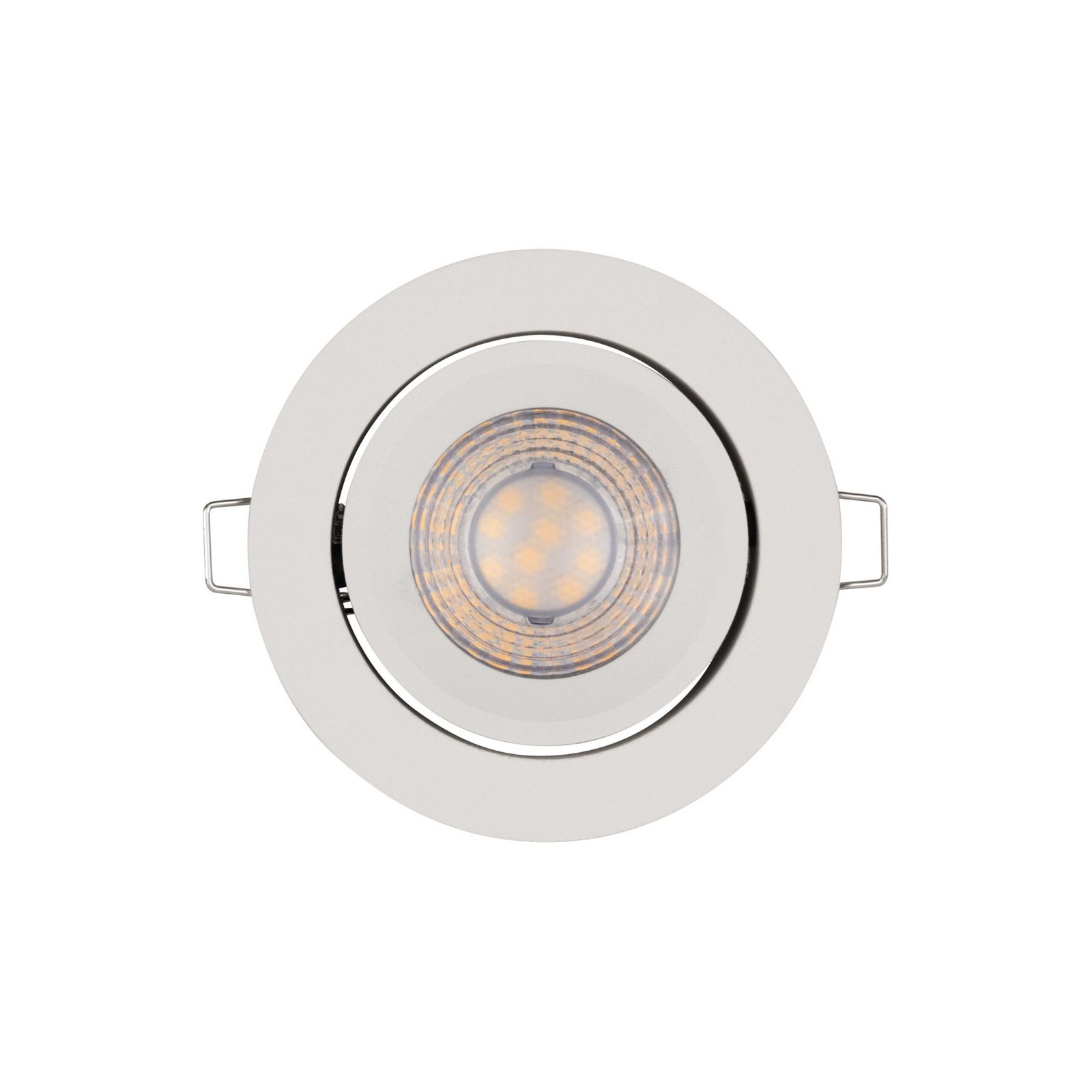 OSRAM LED-Einbauspot 3er-Set, weiß, Ø 9 cm, Metall, 827, dim