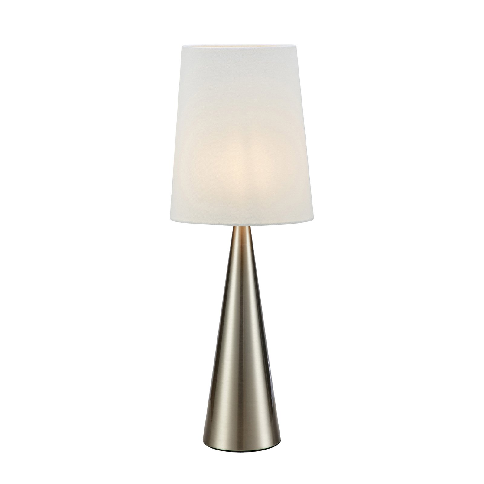 Conus Table Lamp Nickel/Off-White - Markslöjd