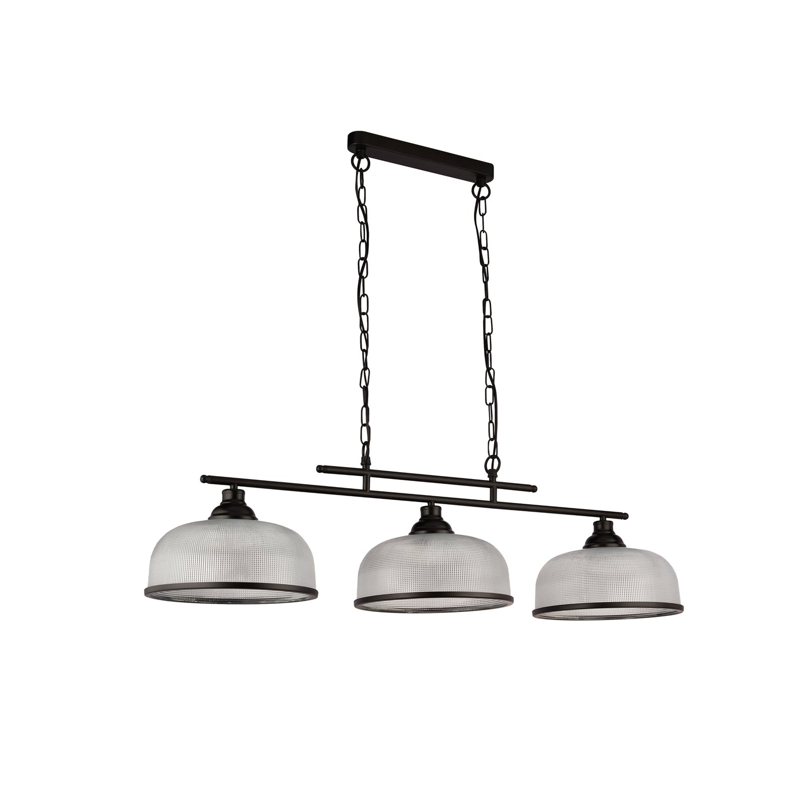 Hanglamp Bistro 3-lamps, zwart