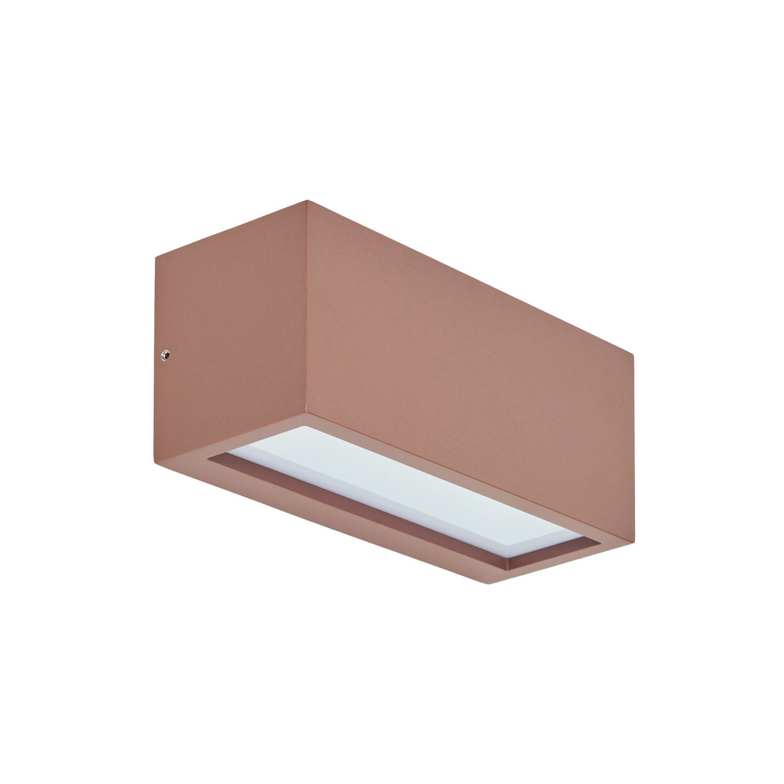 Lucande Außenwandlampe Bente, rostfarben, Breite 25 cm, IP54