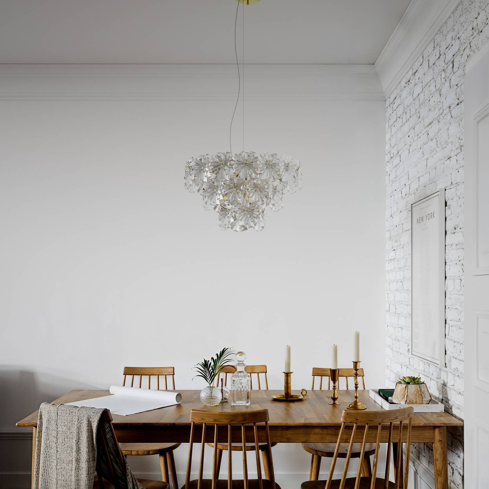 By Rydens Pendelleuchte Lorraine, Ø 52 cm, klar günstig online kaufen