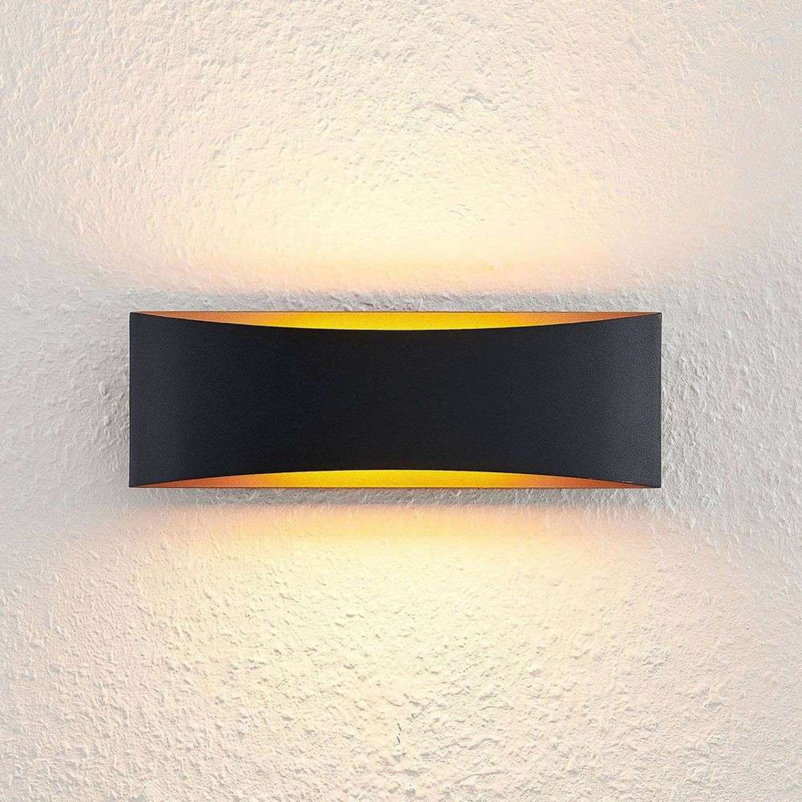 Danta Wandleuchte Black/Gold - Arcchio