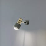 Wandspot Destin, 1-lamp groen/messing
