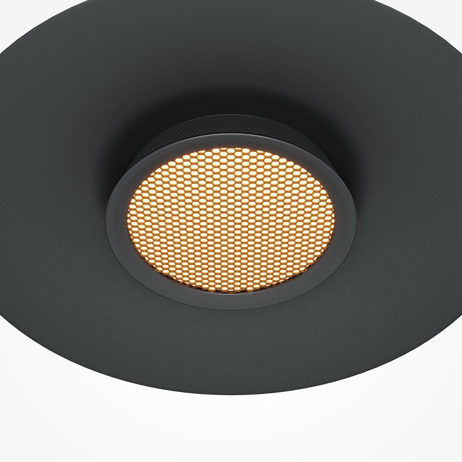 Maytoni LED pendant light El, Ø 35 cm, black, aluminium