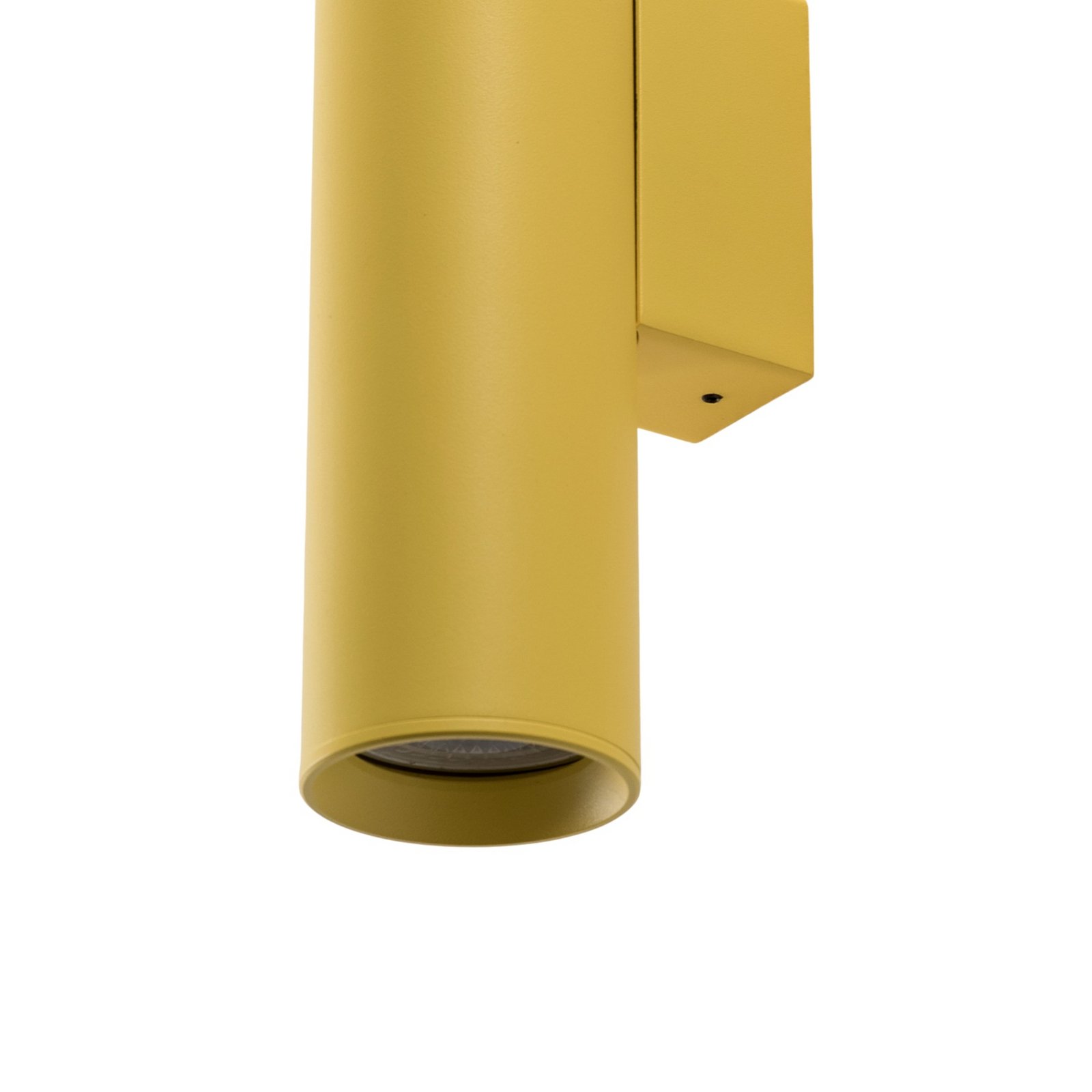 Φωτιστικό τοίχου Cerro, κίτρινο, ατσάλι, Ø 6 cm, πάνω/κάτω