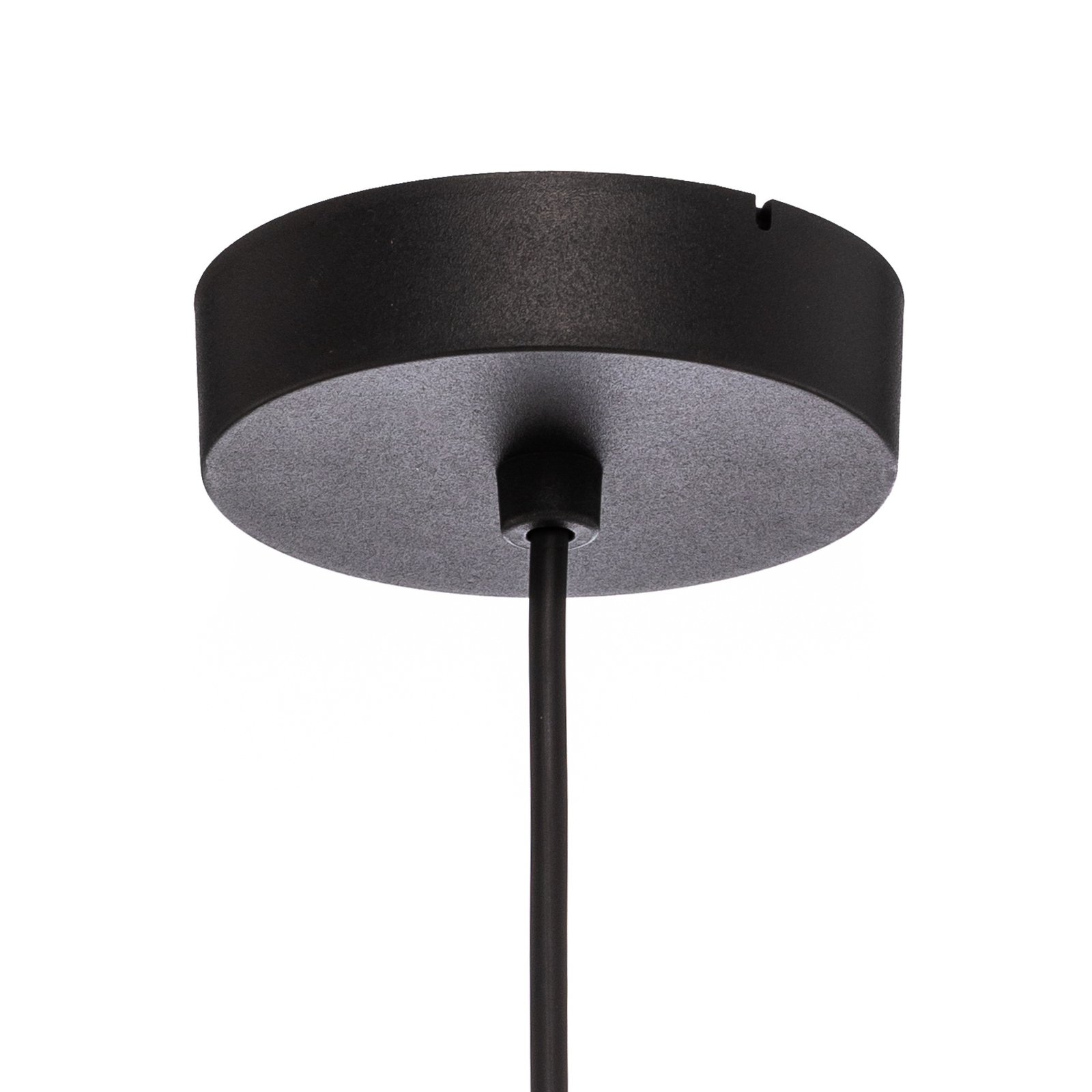 Hanglamp Harmony, zwart, Natur Jute, Ø 50 cm