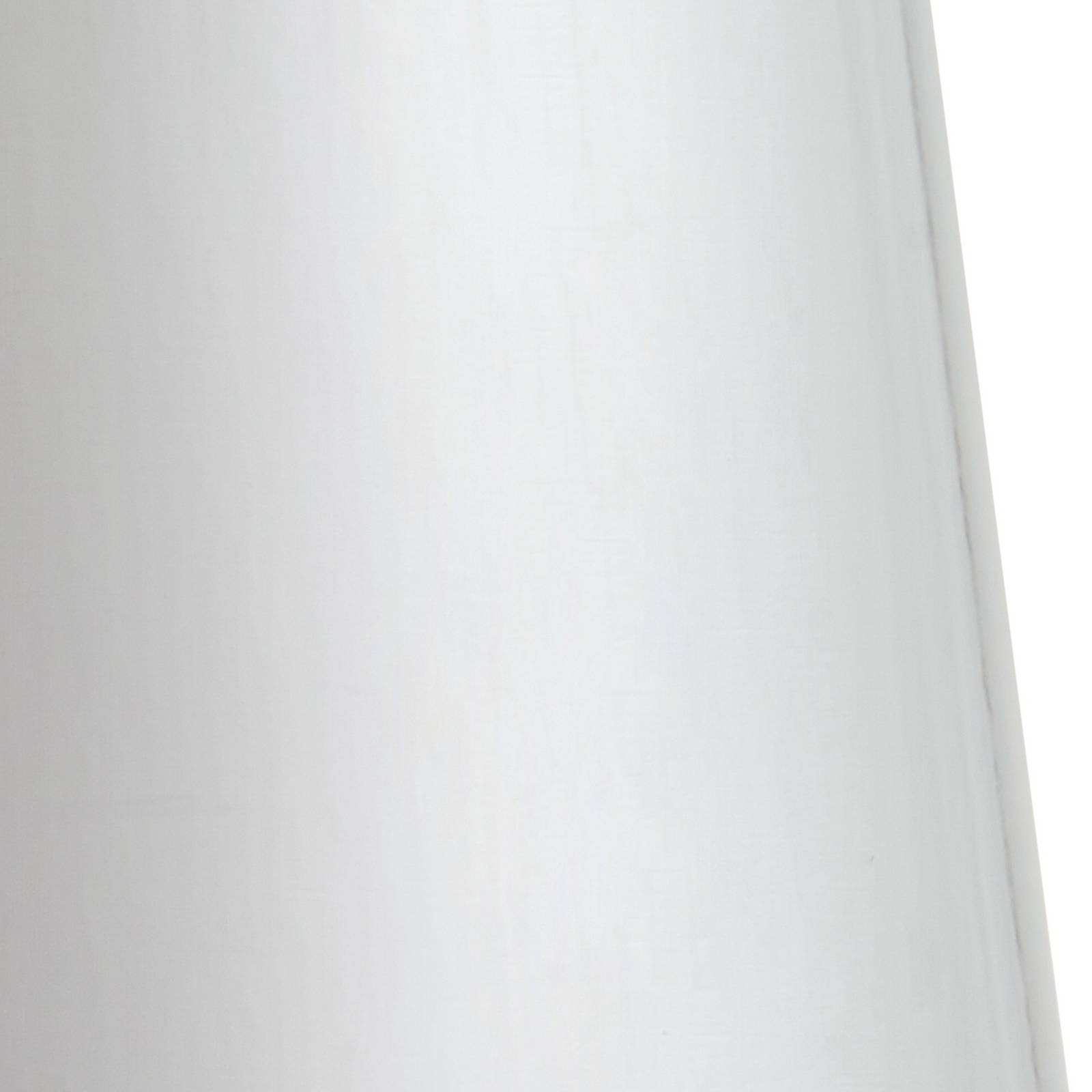 Lindby LED-Akkutischlampe Nevijo, chrom, Ø20cm, USB, ściemniacz