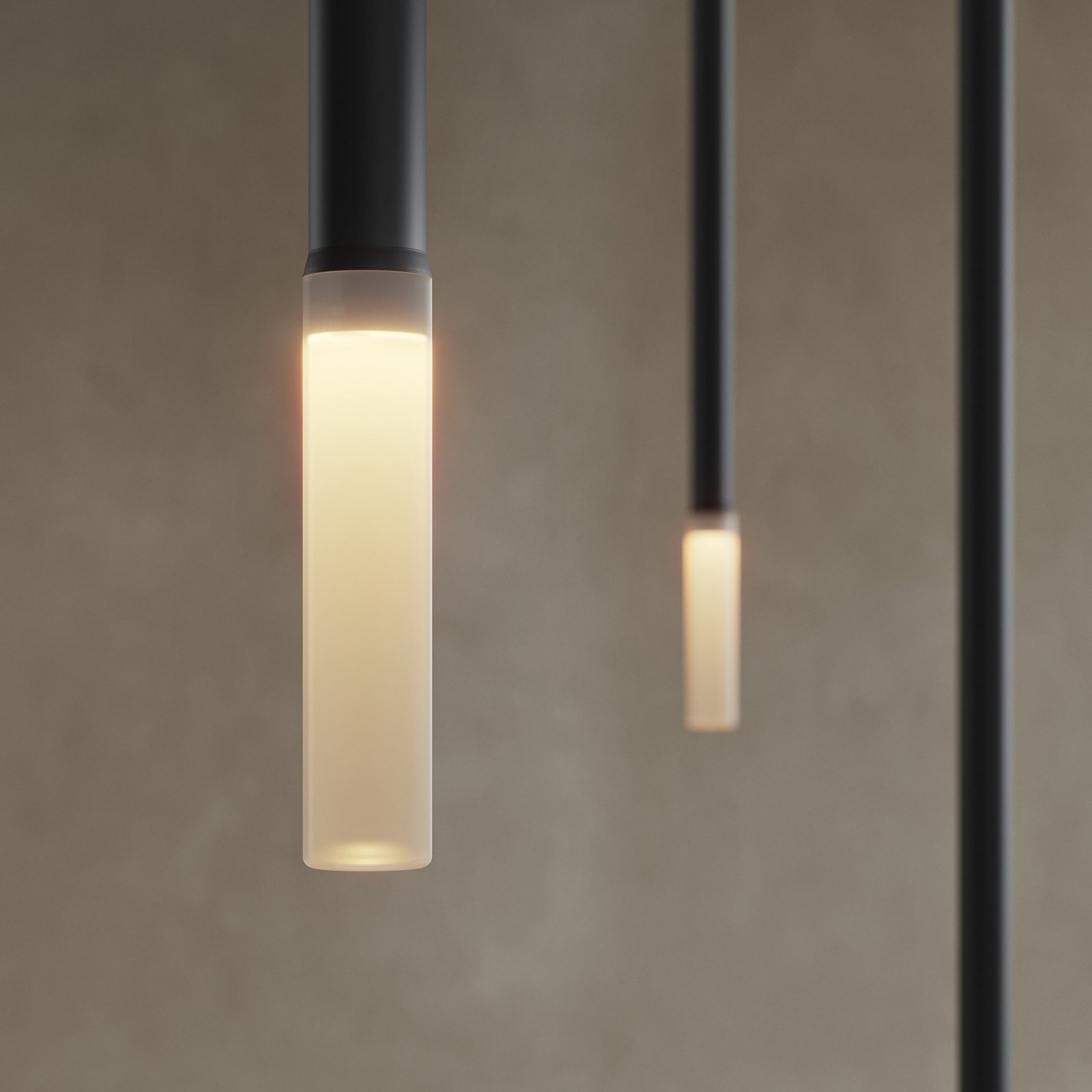 Karman LED-riippuvalaisin BOOM, musta, metalli, Ø 90 cm 22-flg.