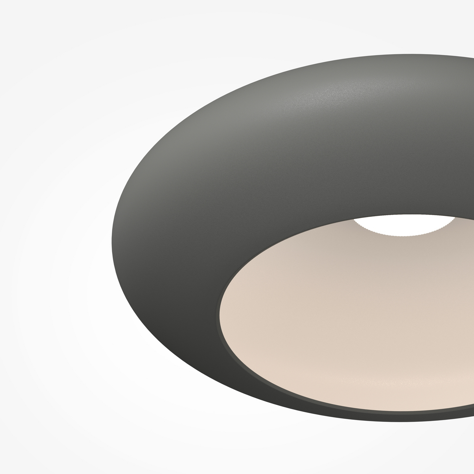 Aros LED mennyezeti világítás, sötét szürke, Ø 40 cm, fém, 3000 K