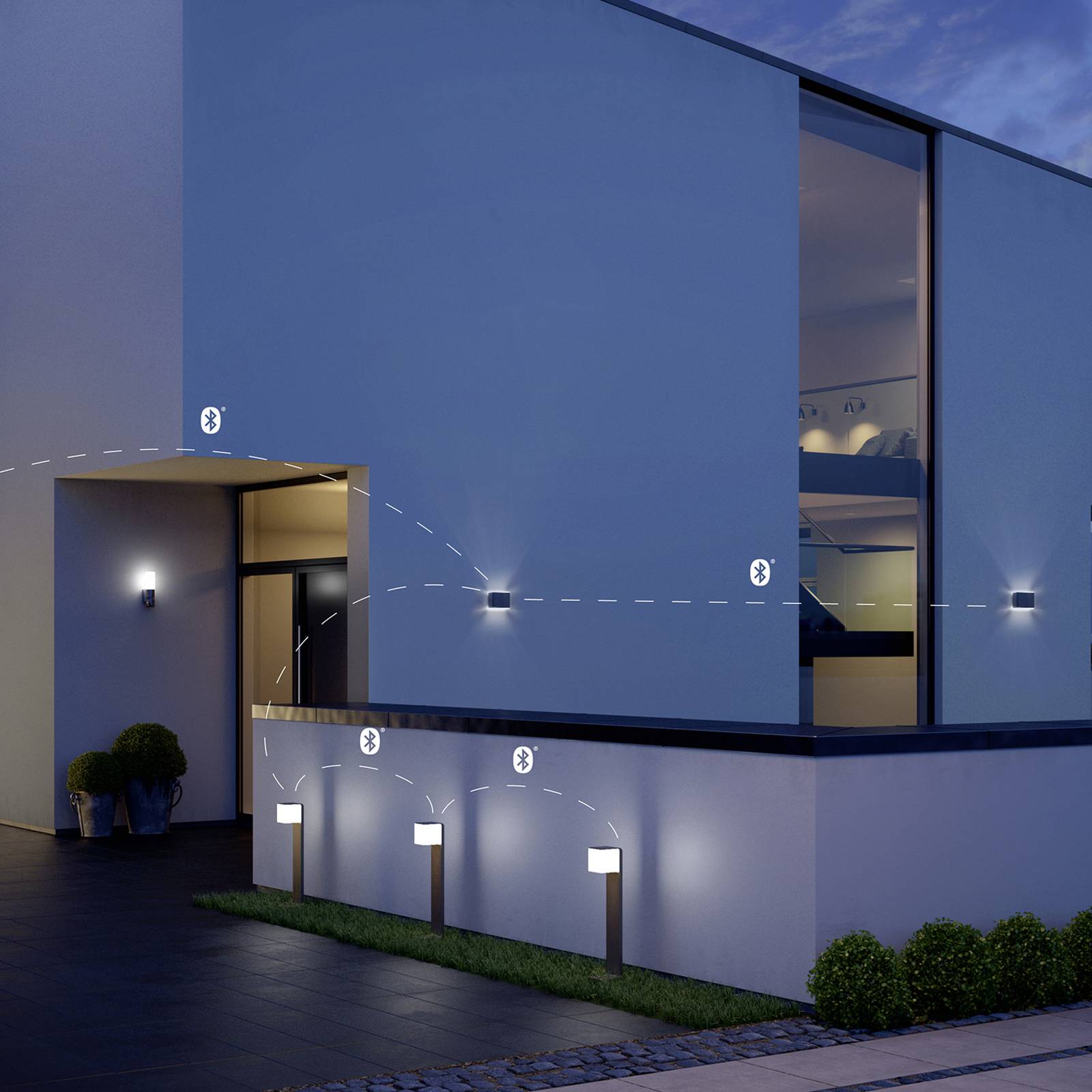 STEINEL GL 80 C Słupek oświetleniowy LED, Bluetooth smart, antracytowy