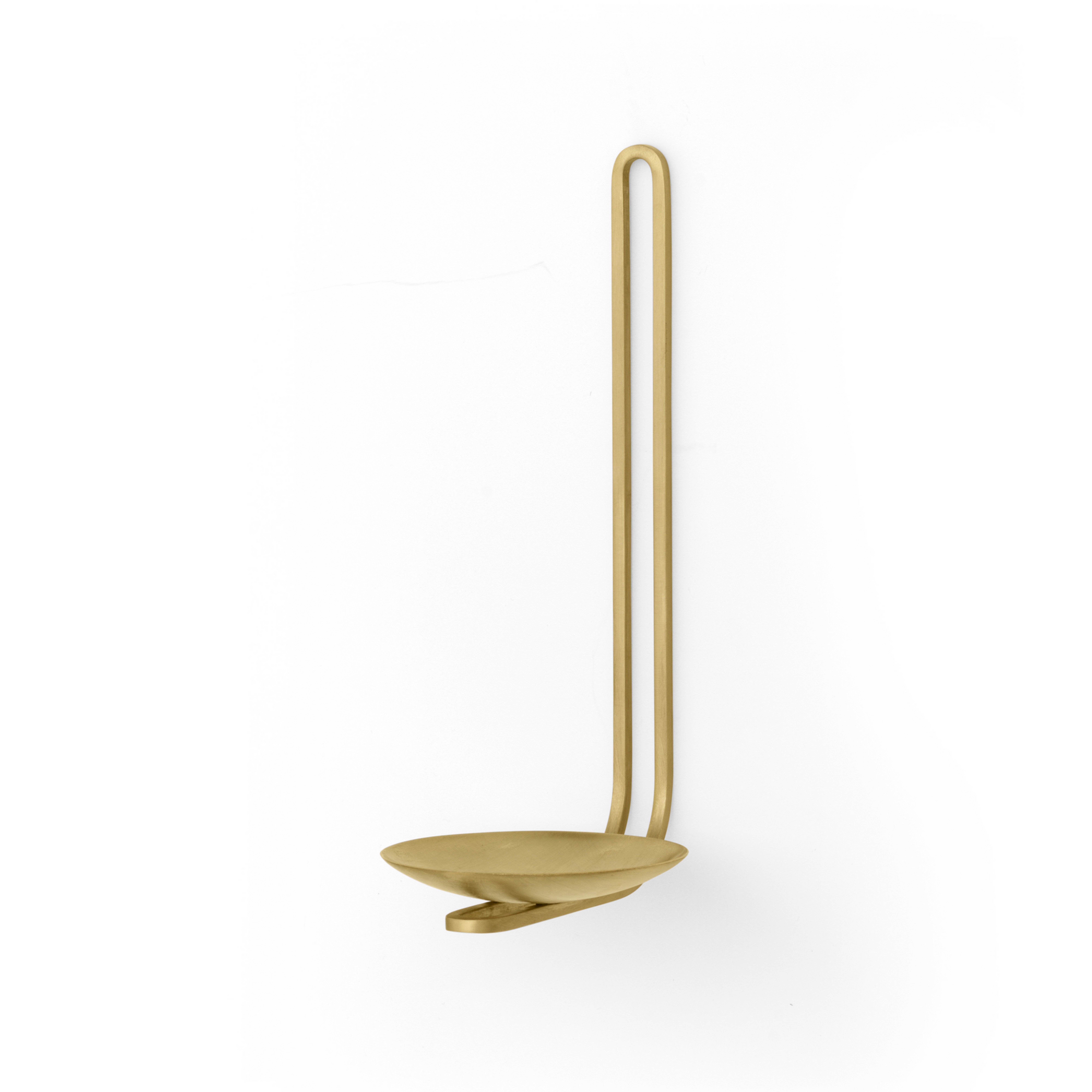 Clip Wand-Kerzenhalter, Höhe 20 cm, messing - Audo