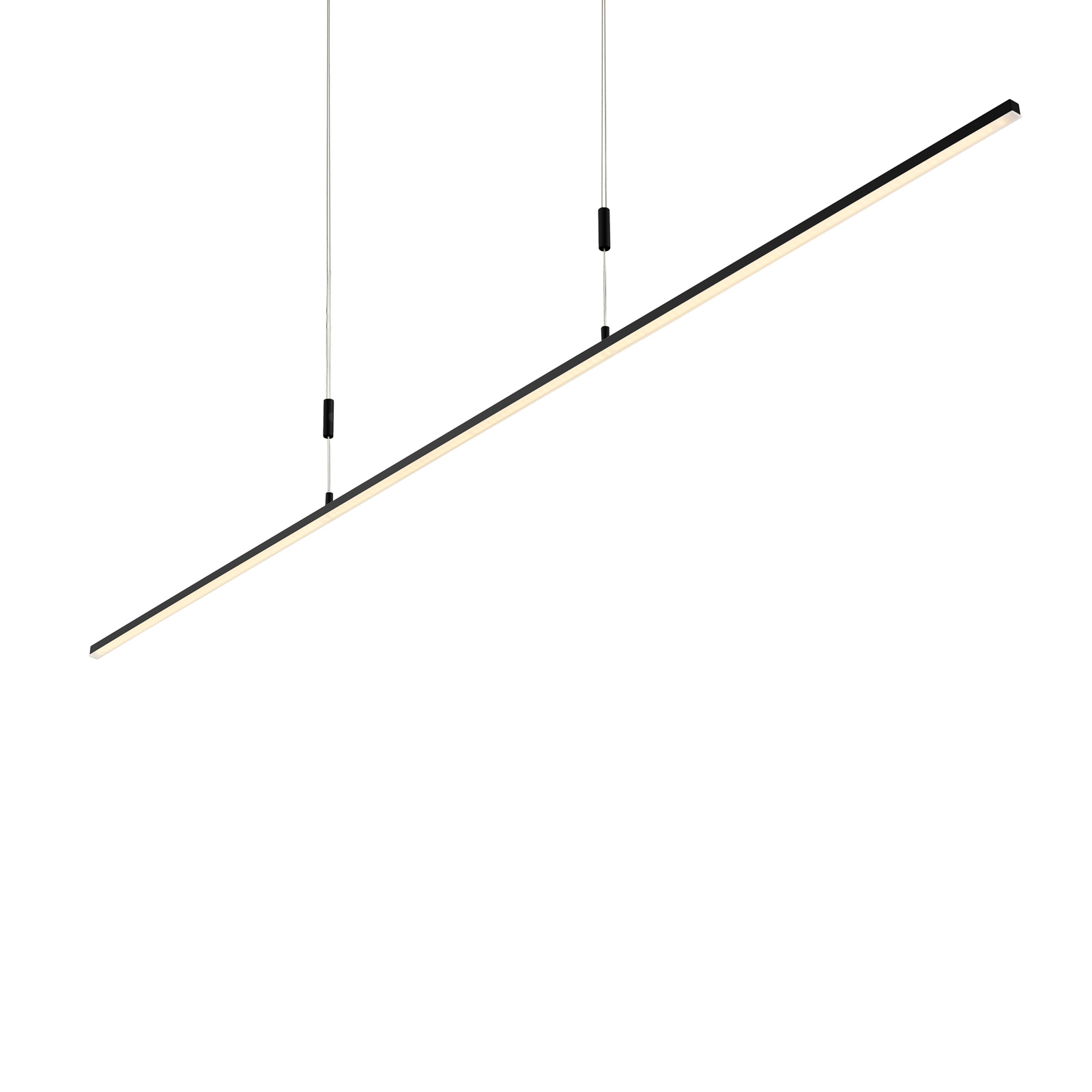 BANKAMP Slim pendel ZigBee kan dæmpes, 128 cm sort