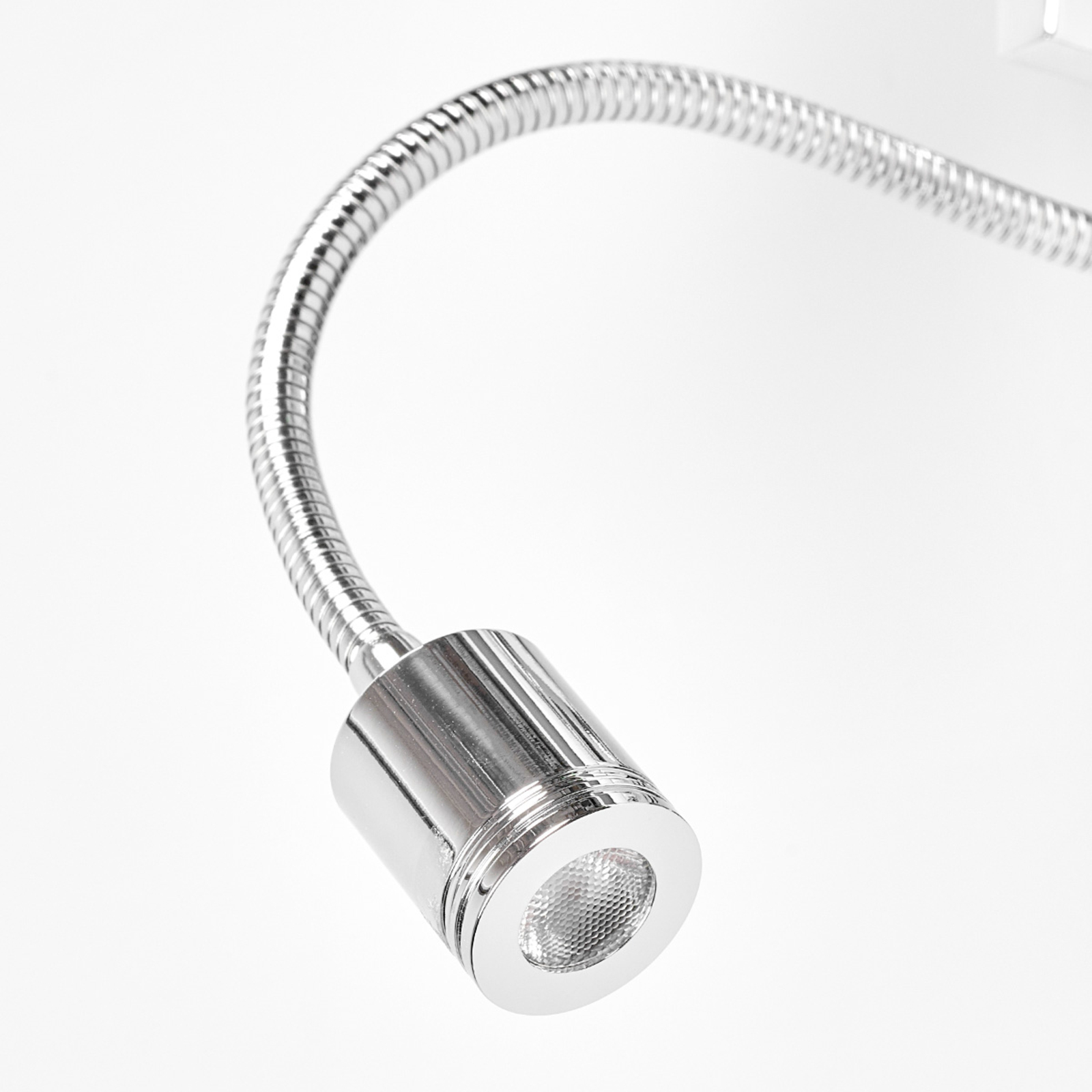 Black fabric wall lamp Rebekka, LED reading arm Lights.ie