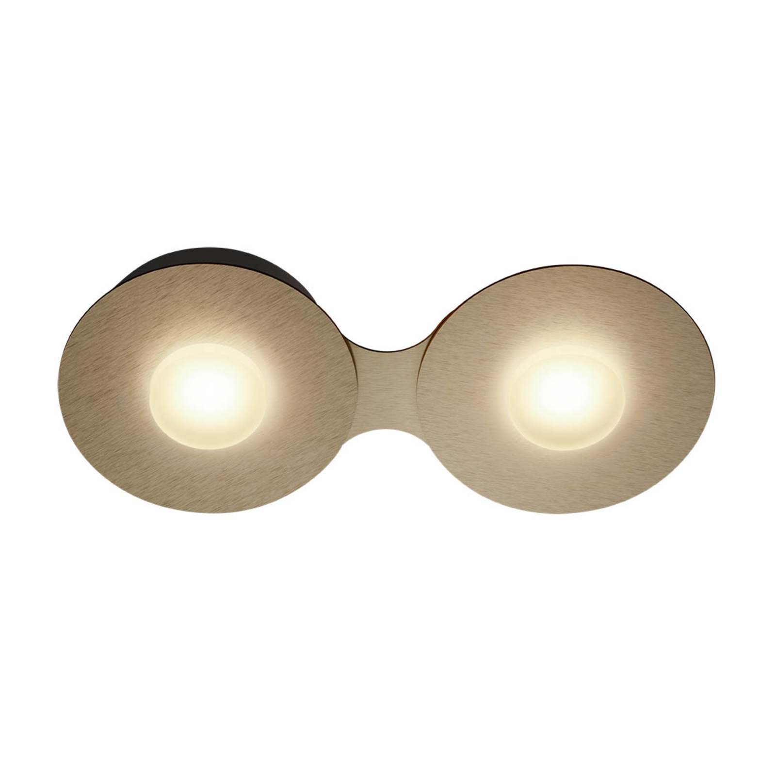 GROSSMANN Disc LED-taklampe, gullbrun, 2 lyskilder